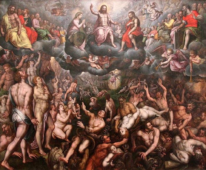 Raphael Coxie The Last Judgment oil painting image